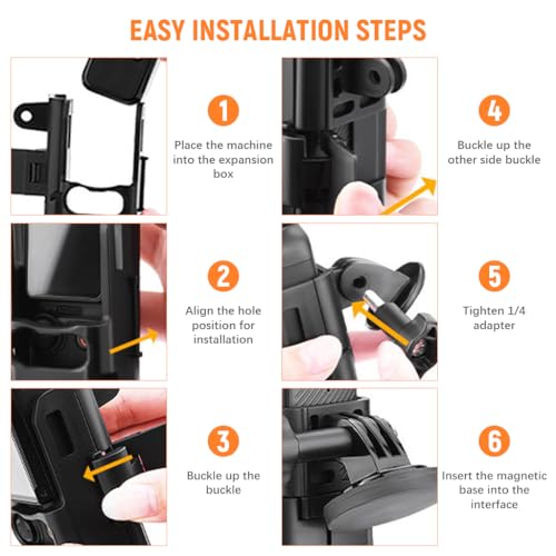 ZORBES® Magnetic Mount for DJI OSMO Pocket 3 Multipurpose Holder with Detachable Strong Magnet Adjustable Angle Accessories 3PCS ZORBES® Magnetic Mount for DJI OSMO Pocket 3 Multipurpose Holder with Detachable Strong Magnet Adjustable Angle Accessories 3PCS